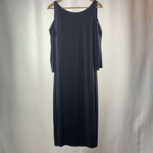 Bailey 44 Karla Could Shoulder Knit Bodycon Dress‎ in Black Size Large - Picture 2 of 6